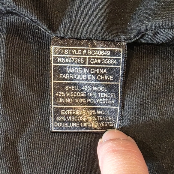 BB DAKOTA Southwest Aztec Coat Wrap Davida Black Jacket Sz Medium Tribal Print - Picture 10 of 12